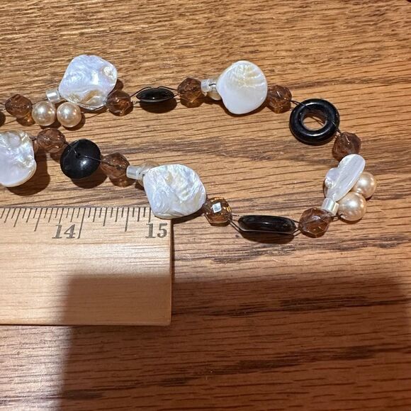Vintage Cookie Lee Beaded Necklace Baroque Pearls 34” - Picture 4 of 4